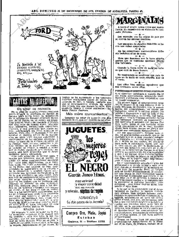 ABC SEVILLA 24-12-1972 página 47