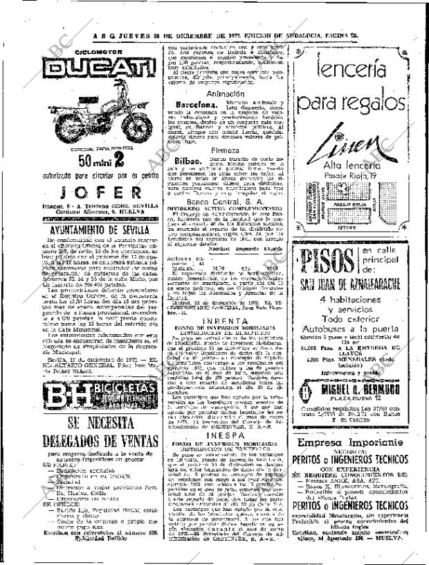 ABC SEVILLA 28-12-1972 página 92