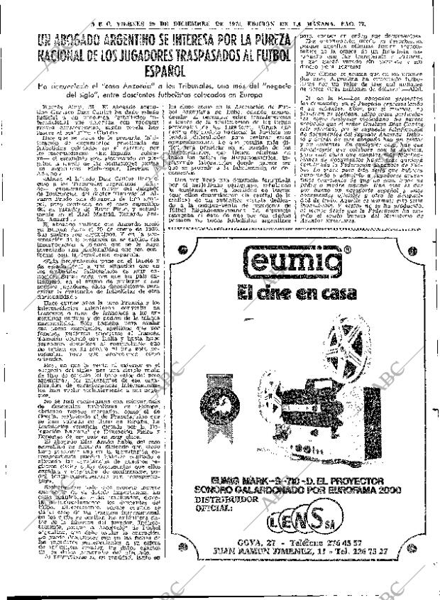 ABC MADRID 29-12-1972 página 77