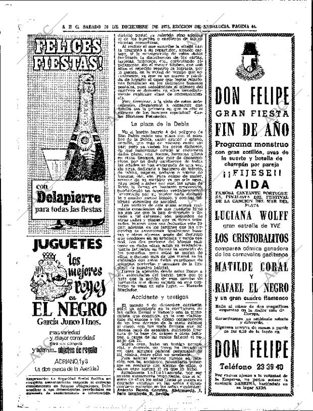 ABC SEVILLA 30-12-1972 página 44