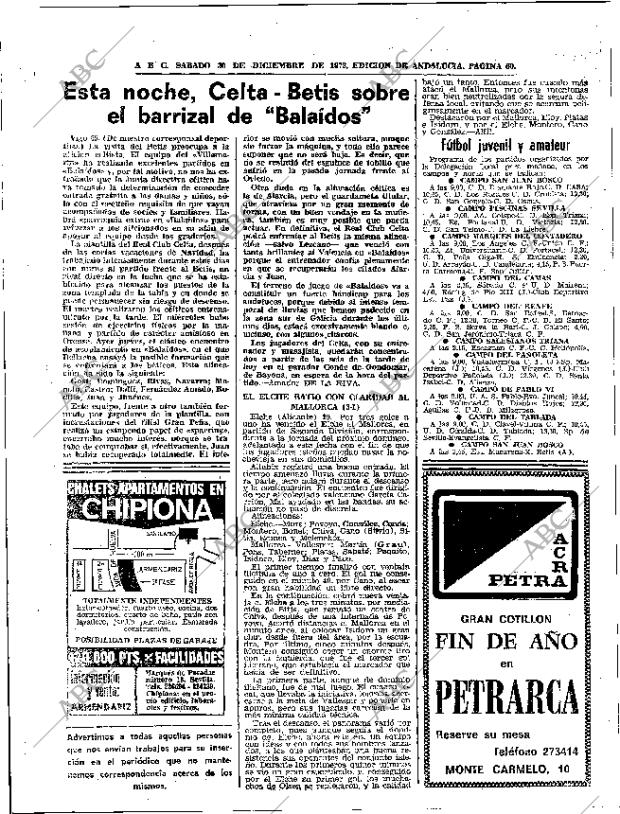 ABC SEVILLA 30-12-1972 página 60