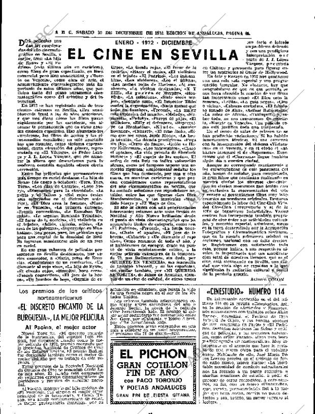 ABC SEVILLA 30-12-1972 página 65