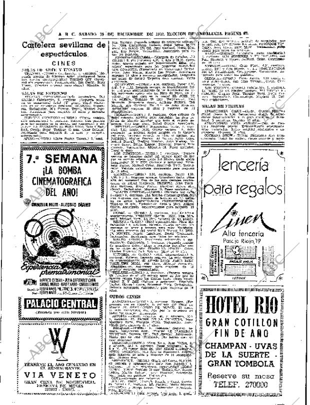 ABC SEVILLA 30-12-1972 página 67