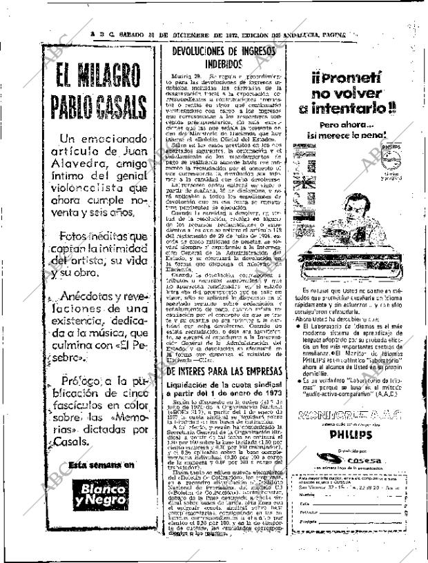 ABC SEVILLA 30-12-1972 página 86