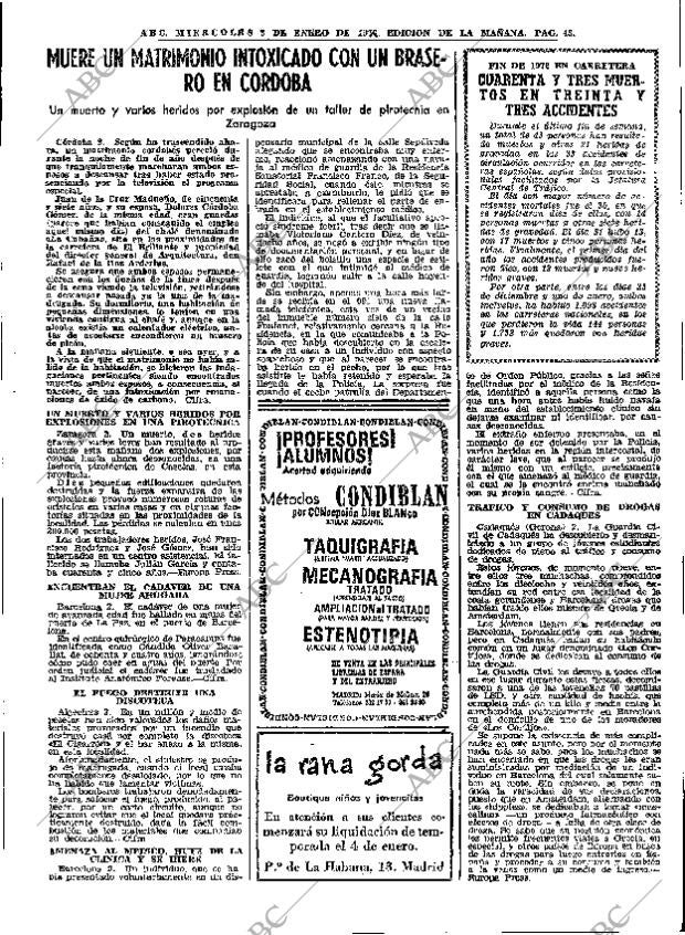 ABC MADRID 03-01-1973 página 43