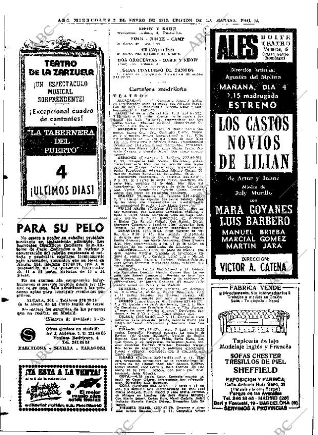 ABC MADRID 03-01-1973 página 94