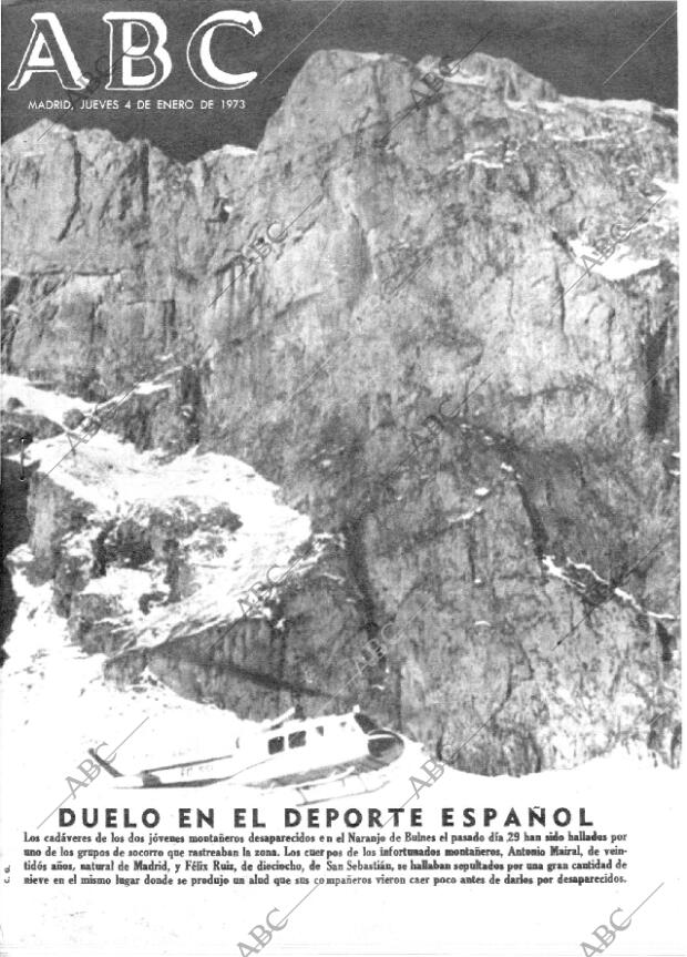 ABC MADRID 04-01-1973 página 1