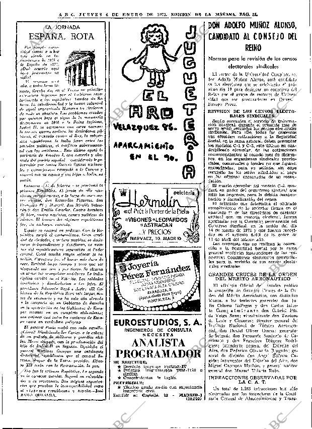 ABC MADRID 04-01-1973 página 31