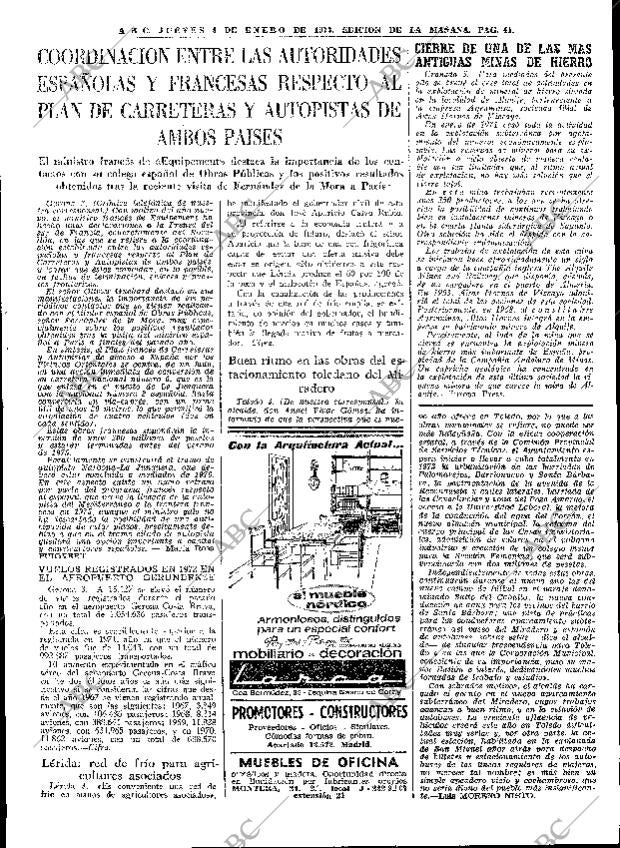 ABC MADRID 04-01-1973 página 41