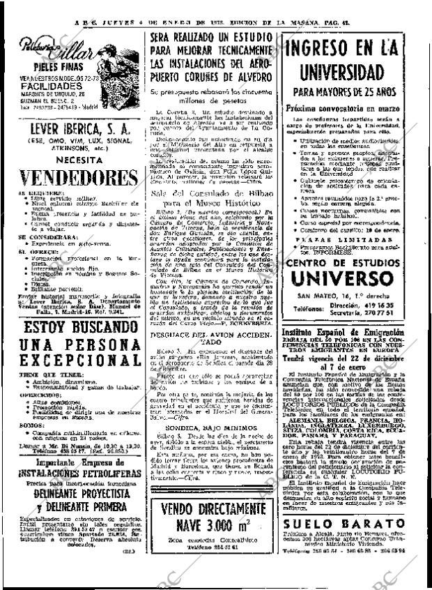 ABC MADRID 04-01-1973 página 42