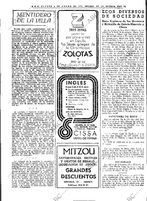 ABC MADRID 04-01-1973 página 51