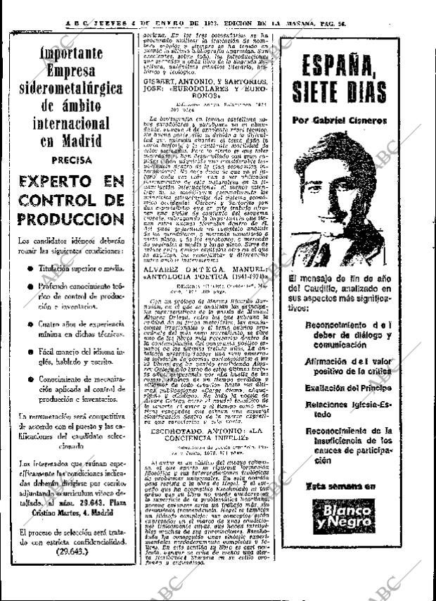 ABC MADRID 04-01-1973 página 56