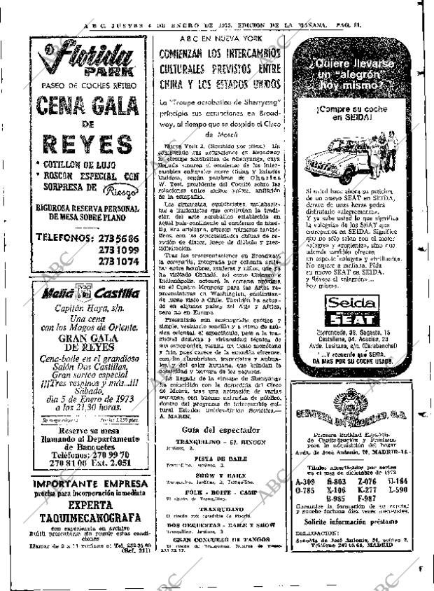 ABC MADRID 04-01-1973 página 81