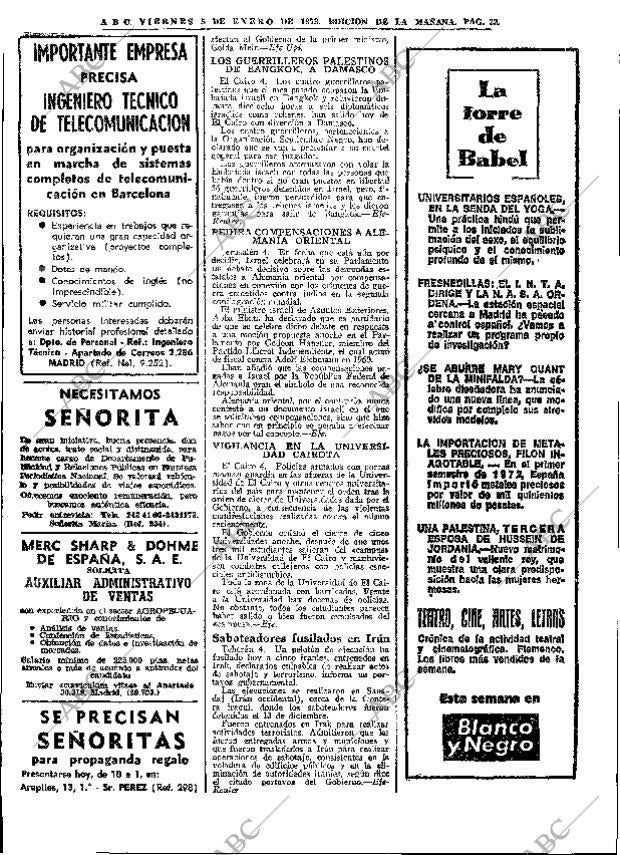 ABC MADRID 05-01-1973 página 22
