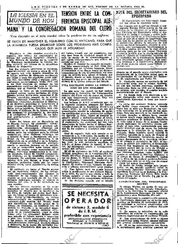 ABC MADRID 05-01-1973 página 27