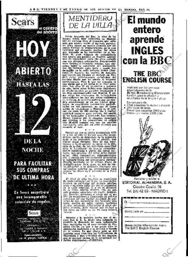 ABC MADRID 05-01-1973 página 44