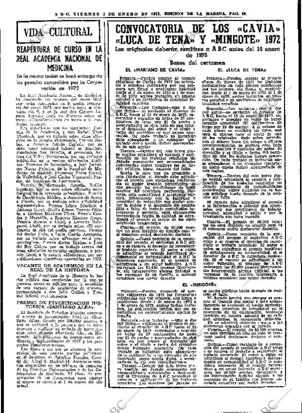 ABC MADRID 05-01-1973 página 49
