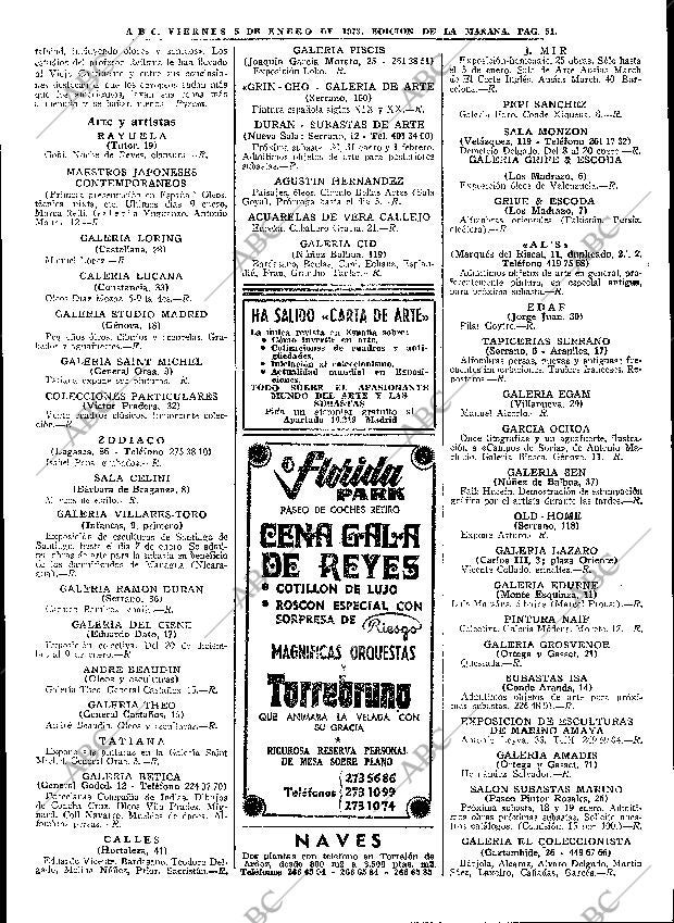 ABC MADRID 05-01-1973 página 51