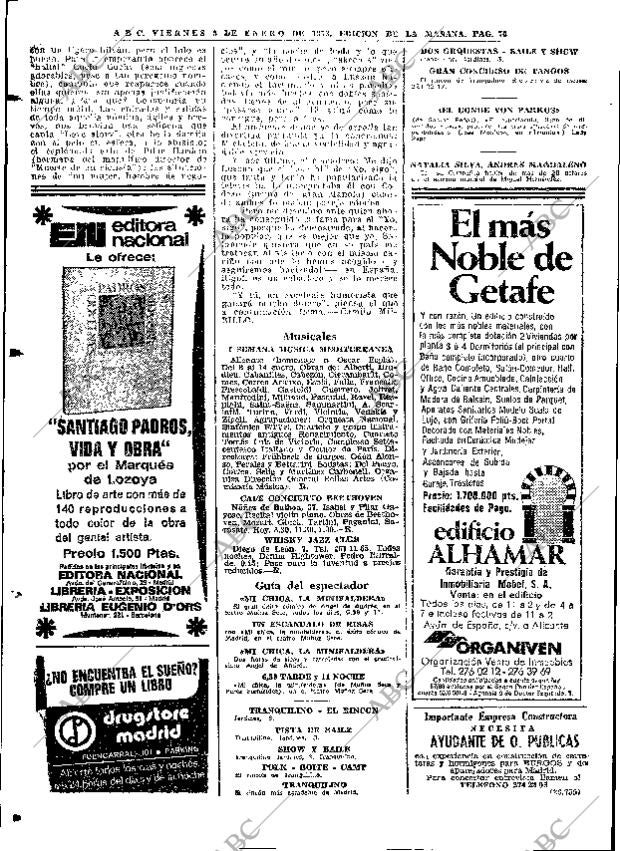 ABC MADRID 05-01-1973 página 70