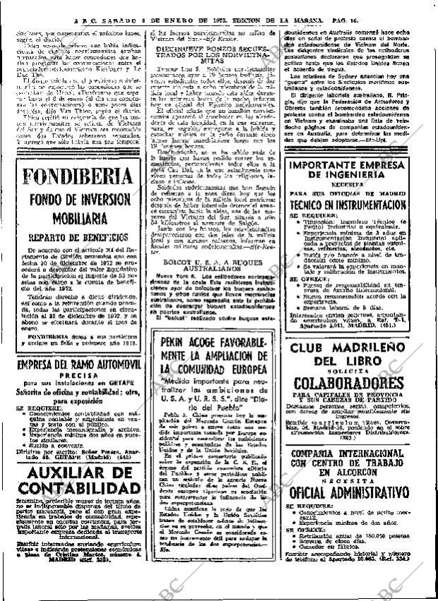 ABC MADRID 06-01-1973 página 16