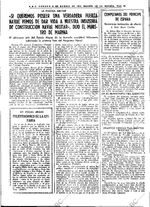 ABC MADRID 06-01-1973 página 19