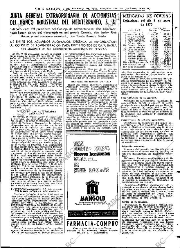 ABC MADRID 06-01-1973 página 51