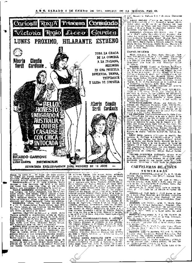 ABC MADRID 06-01-1973 página 62