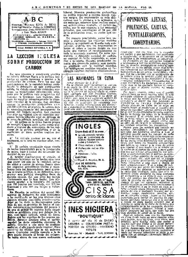 ABC MADRID 07-01-1973 página 16