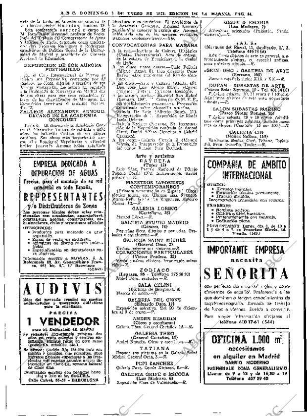 ABC MADRID 07-01-1973 página 44
