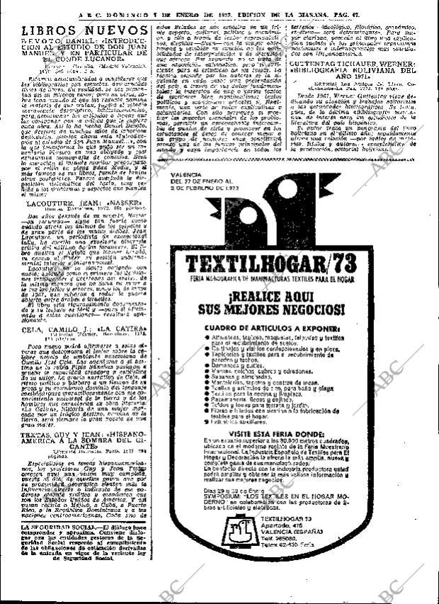 ABC MADRID 07-01-1973 página 47