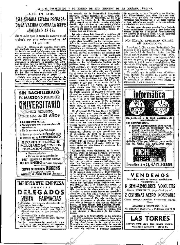 ABC MADRID 07-01-1973 página 49
