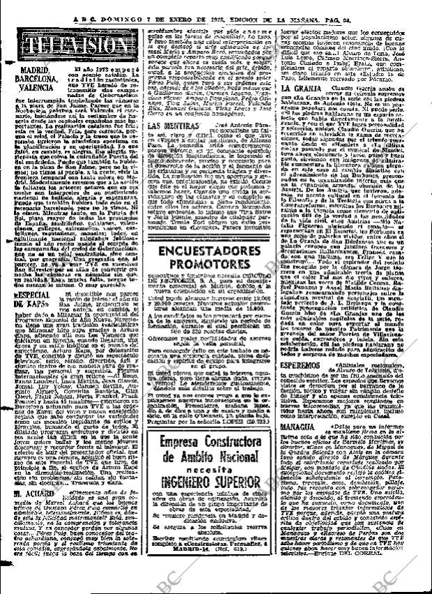 ABC MADRID 07-01-1973 página 64