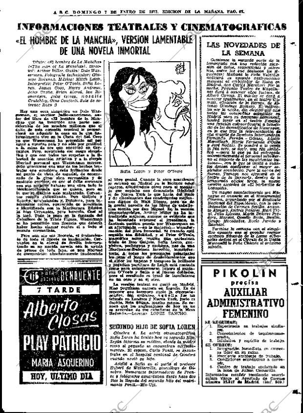 ABC MADRID 07-01-1973 página 67