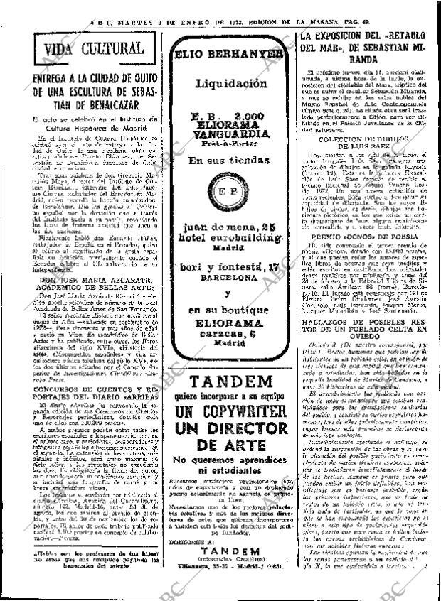 ABC MADRID 09-01-1973 página 49