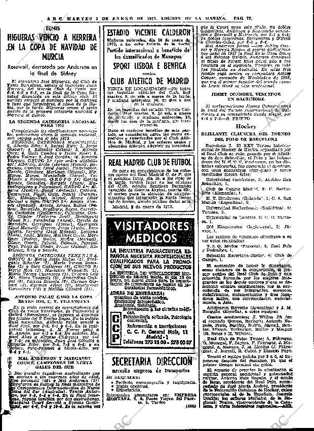 ABC MADRID 09-01-1973 página 72