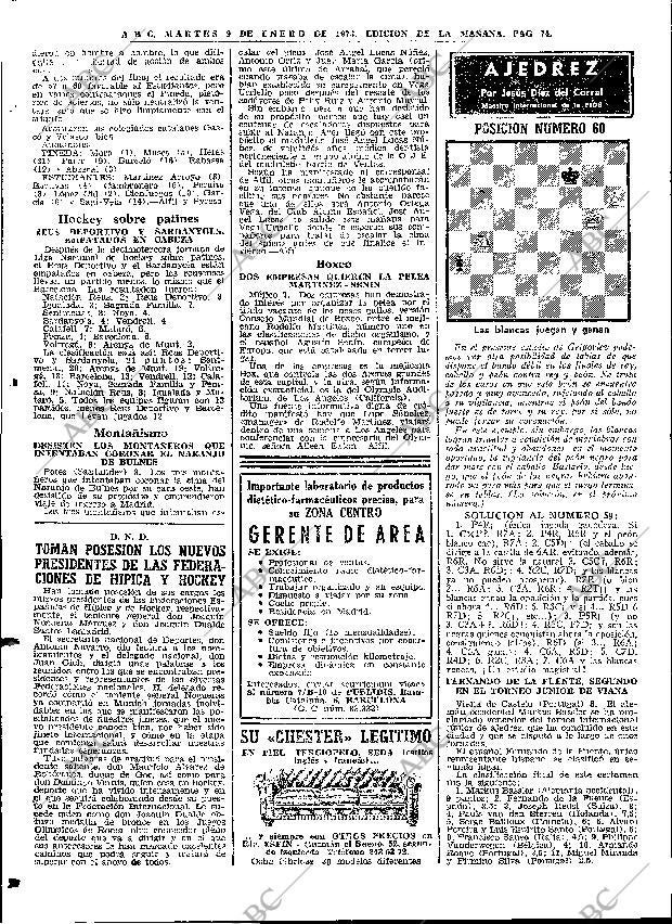 ABC MADRID 09-01-1973 página 74