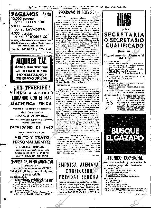 ABC MADRID 09-01-1973 página 86