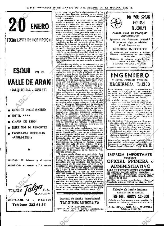 ABC MADRID 10-01-1973 página 18
