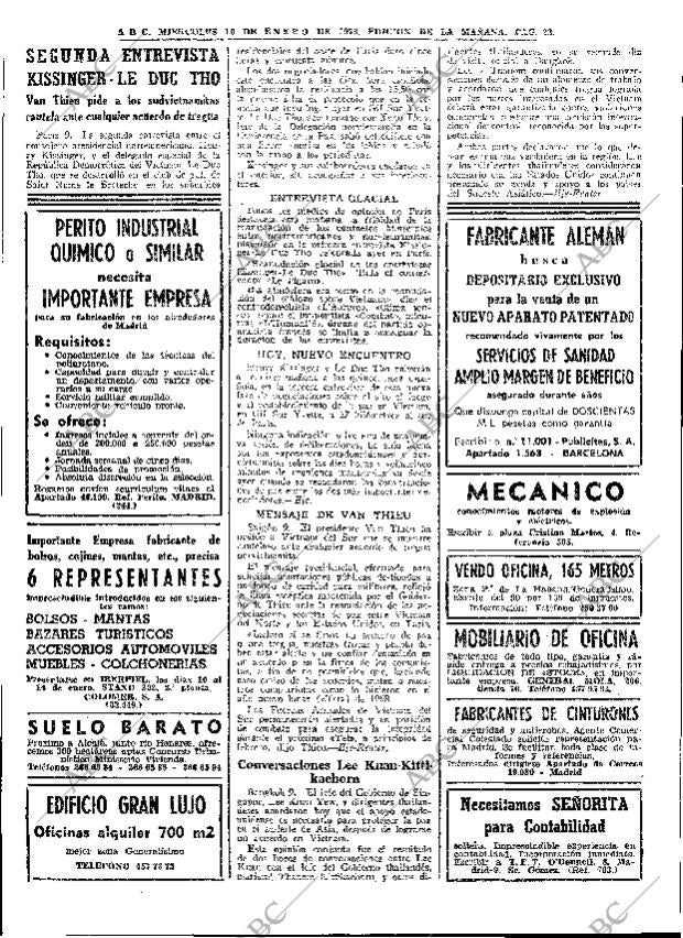 ABC MADRID 10-01-1973 página 22
