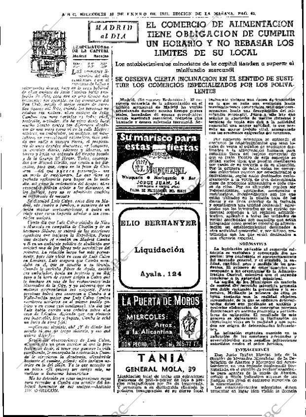 ABC MADRID 10-01-1973 página 45