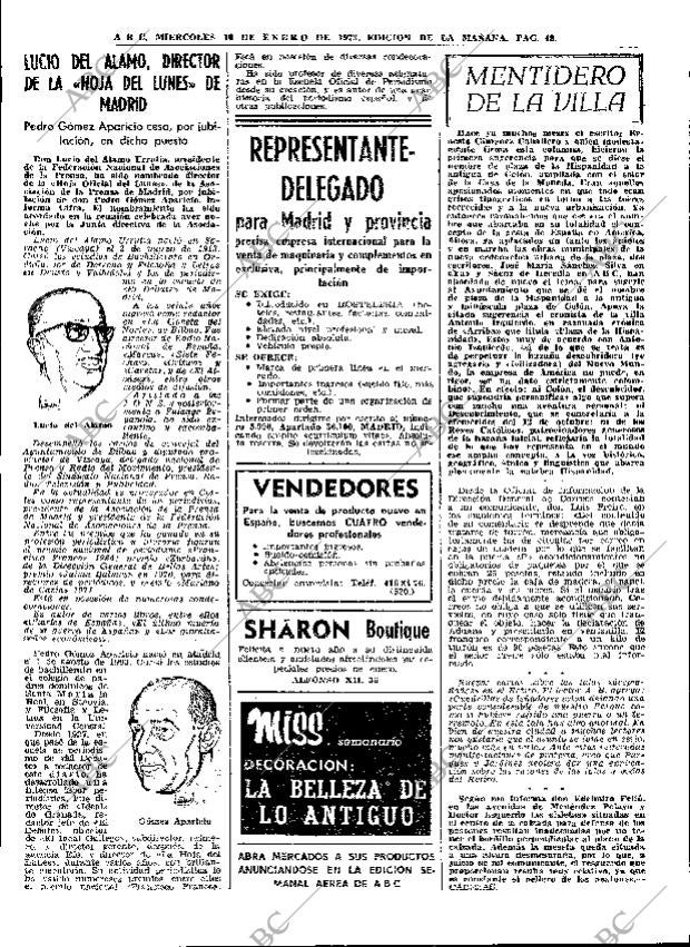 ABC MADRID 10-01-1973 página 48