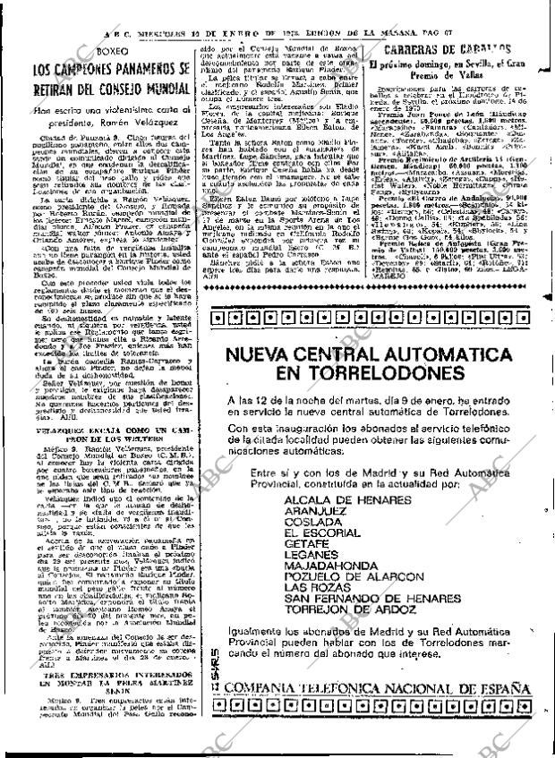 ABC MADRID 10-01-1973 página 67