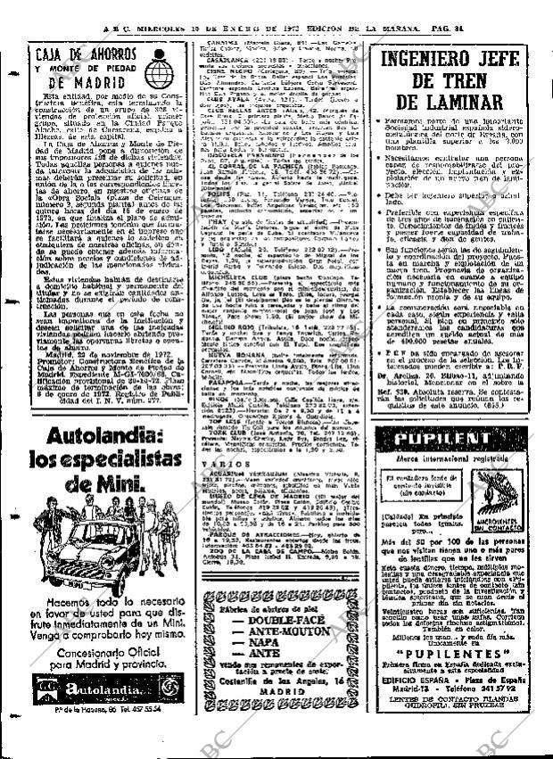 ABC MADRID 10-01-1973 página 84