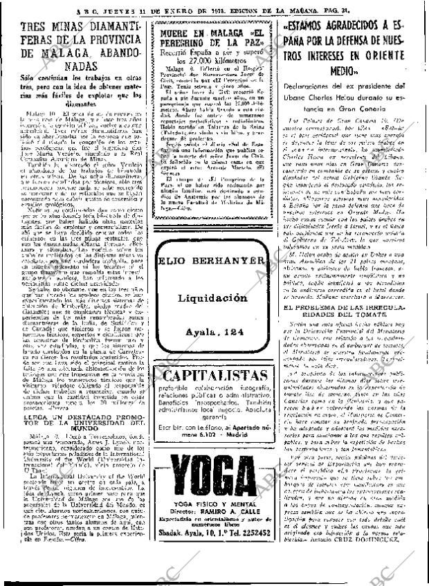 ABC MADRID 11-01-1973 página 31