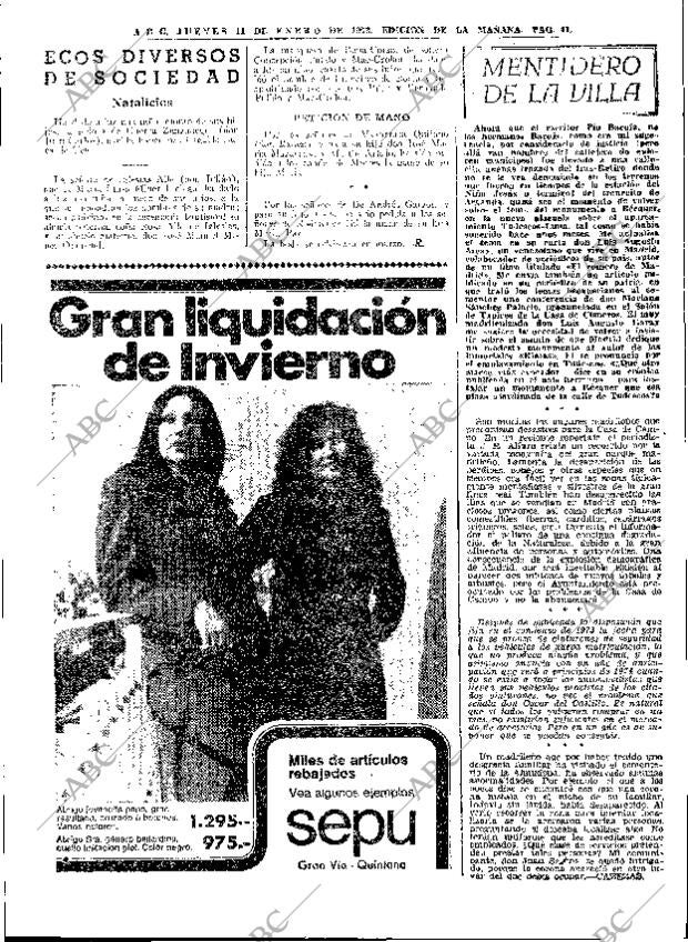 ABC MADRID 11-01-1973 página 41