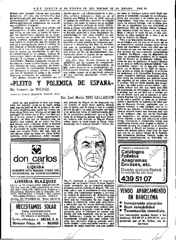 ABC MADRID 11-01-1973 página 47