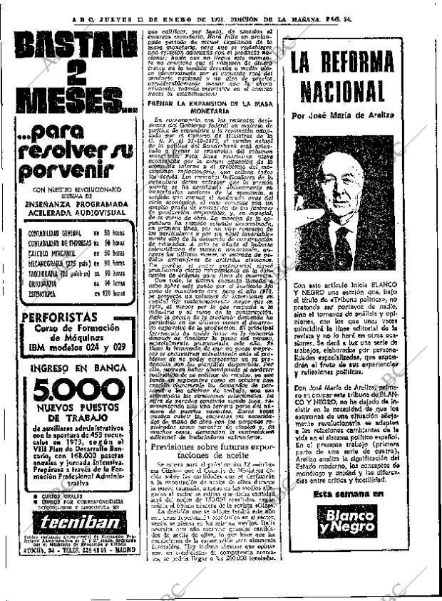 ABC MADRID 11-01-1973 página 54