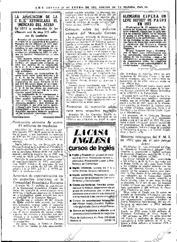 ABC MADRID 11-01-1973 página 55