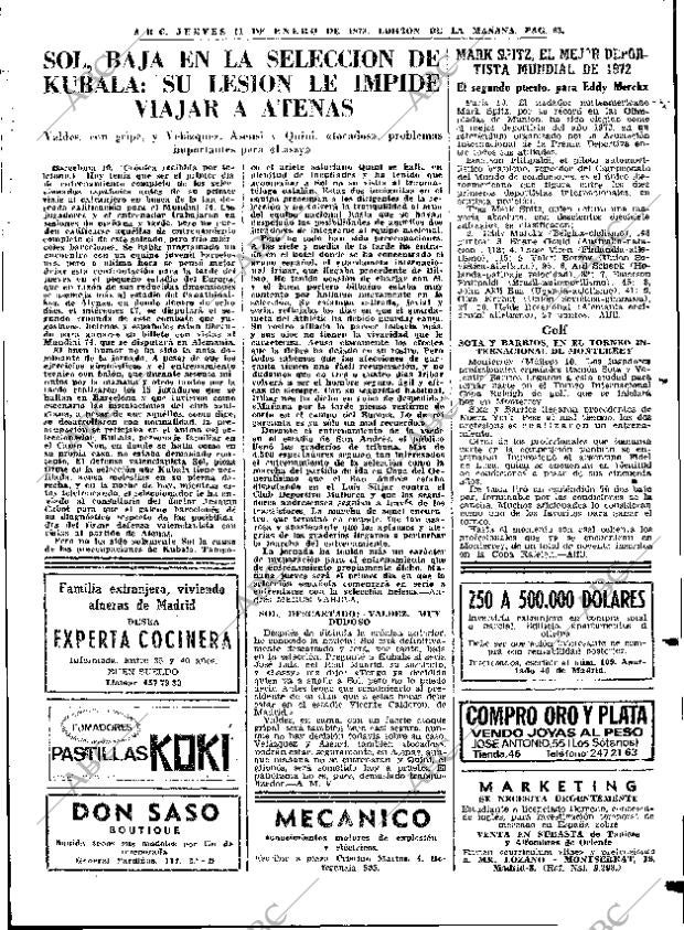 ABC MADRID 11-01-1973 página 63