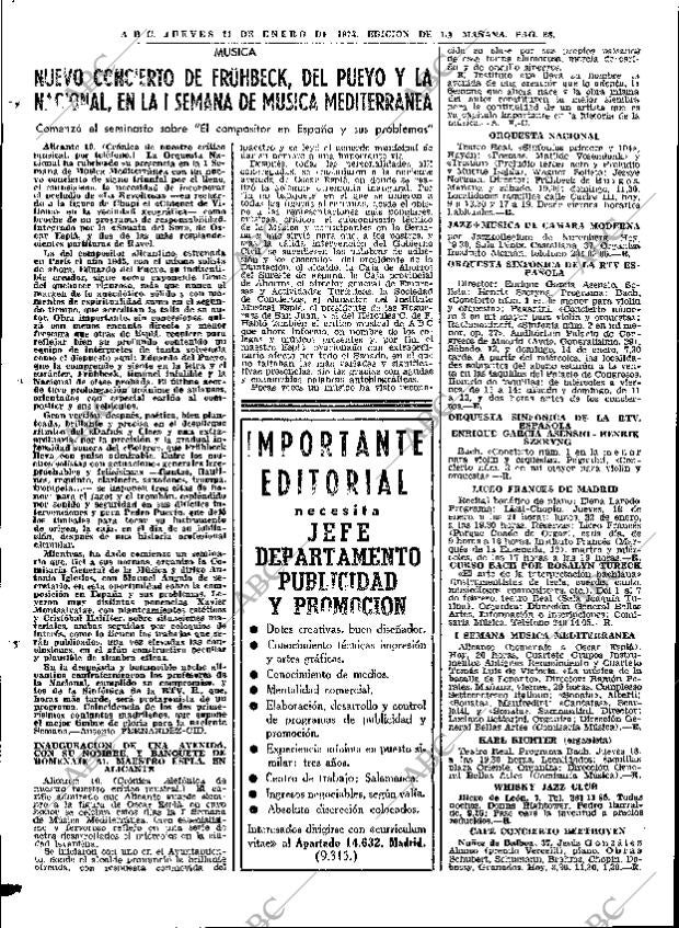 ABC MADRID 11-01-1973 página 68